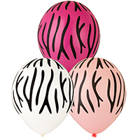 Шары 36см Полоски Зебра