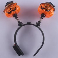 Ободок-антенки светящийся Тыквы