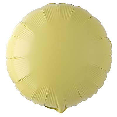 Желтая Шар КРУГ 45см Пастель Matte Yellow 1204-0890