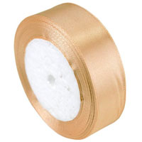 Лента атлас 25ммх23м персиковая/ГП