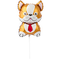 Шар Мини фигура Бульдог коричневый