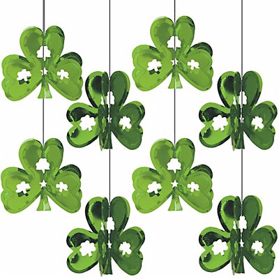 Подвеска Трилистник 3D, 8 штук