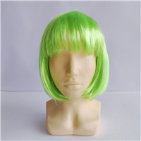 Парик Каре салатовый
