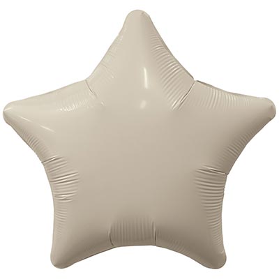 Шар Звезда 76см Сатин Cream