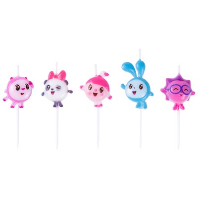 Малышарики Свечи для торта Малышарики 1ГОДИК 1502-2505