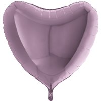 Шар СЕРДЦЕ 36" Металлик Lilac