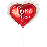 Шар мини фигура ILY Сердце кружевное