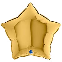 Шар звезда 45см Металлик Gold 5