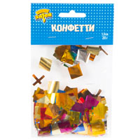 Конфетти фольга Квадраты ассорти, 1,5см