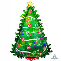 А ФИГУРА/P40 Елка нарядная зеленая блеск