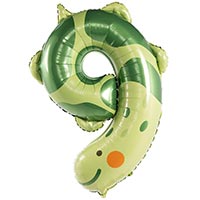 Шар цифра "9" 96см Зоопарк Черепаха