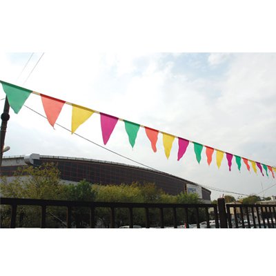 Многоцветное Ассорти Гирлянда-вымпел разноцветная 10м 1505-1042