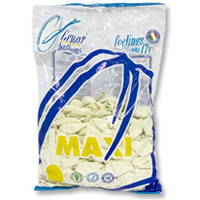 Шарик 10" 25см, 01 Паст White MAXI 500шт