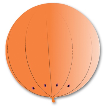 Рекламные шары Гигант сфера 2,1 м оранжевый/G