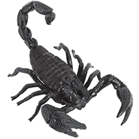 Скорпион гигант пласт черный 20см