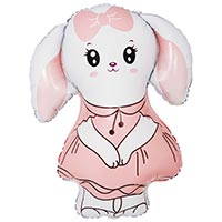 К ФИГУРА Зайка в платье розовом