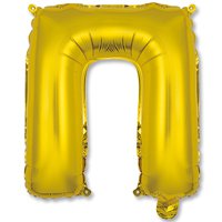 Шар Мини буква "П", 36см Gold