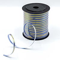 Лента с зол полос 5ммХ228м/250ярд синяя