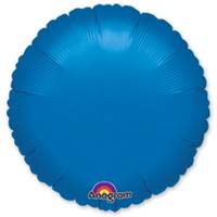 Шарик 18" круг металлик Blue