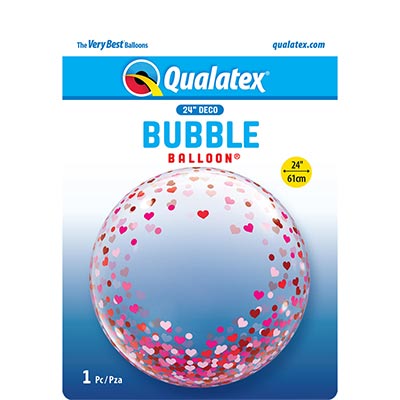 Bubble Шар BUBBLE 61см Сердца парящие