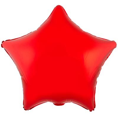 Шар Звезда 45см Металлик Red