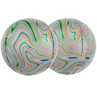 Шар 3D СФЕРА 40см Мрамор Green