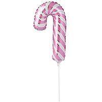 Шар мини фиг. Леденец розово-белый 30см