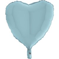 Шар сердце 18" Пастель Blue