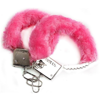 Наручники меховые розовые