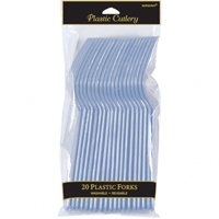 Вилки прозрачные, 20 штук