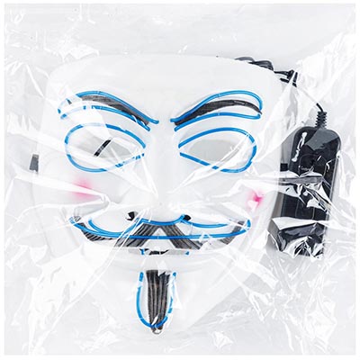 Маска светящаяся неон Вендетта