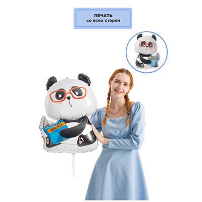 Шар фигура Панда в очках