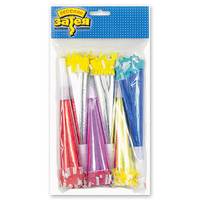 Горн фольгированный с бахромой 6шт