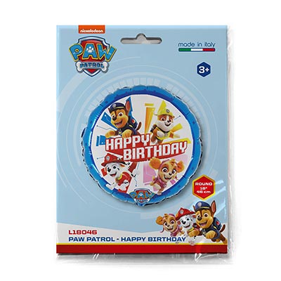 Шарики из фольги Шарик 18" Happy Birthday Щенячий Патруль