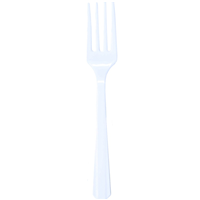 Вилка пласт Frosty White 20шт/A
