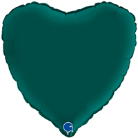 Шар Сердце 45см Сатин Emerald Green