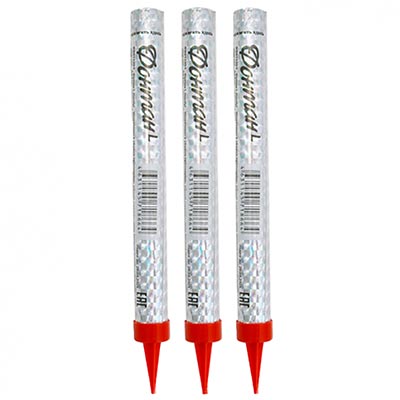 Многоцветное Ассорти Свечи фонтаны однотонное пламя 15см, 3шт 1502-5702