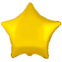 Шар Звезда 45см Металлик Gold