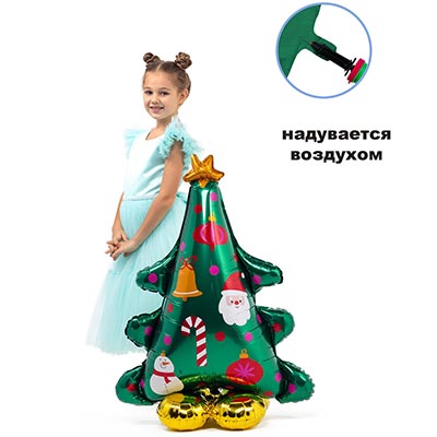 К ФИГУРА AIR Елка  и игрушки на подставк