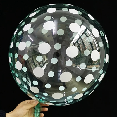 Шар BUBBLE 18" Кристалл Green Dots
