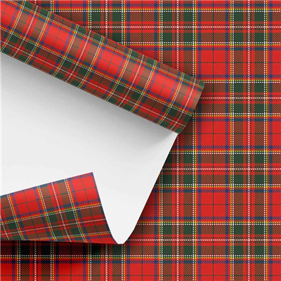 Бумага упак КлеткаШотландка Роял 67х91см