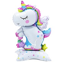 Шар фигура Единорог спящий, под воздух
