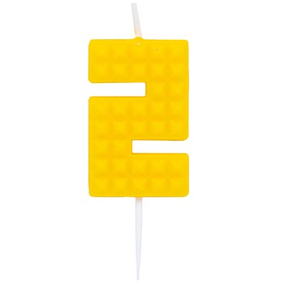 Конструктор Свеча-цифра 2 Конструктор, 4,5см 1502-4834