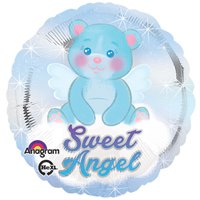 Шар 18", SWEET ANGEL Медвежонок голубой