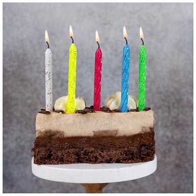 Свечи для торта Свечи для торта с подставками блеск 10шт
