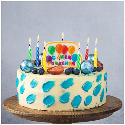 Свечи для торта Свечи для торта 12шт + Табличка Шары СДР