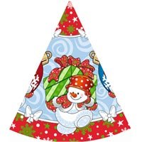 Колпаки НГ Снеговик с подарками