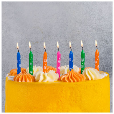 Свечи для торта Свечи для торта Спирали, 24 шт