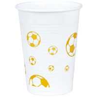 Стаканы Футбол золотой, 8 штук