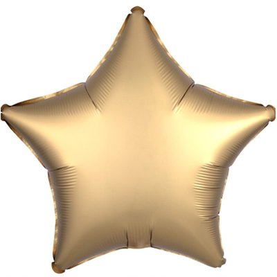 Шар Звезда 45см Сатин Gold